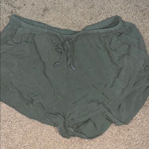 Flowy green shorts